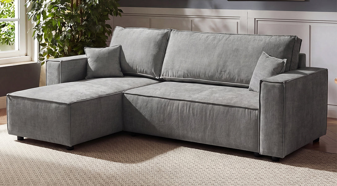 Hinton Reversible Corner Sofa with Sofa Bed - Image 3
