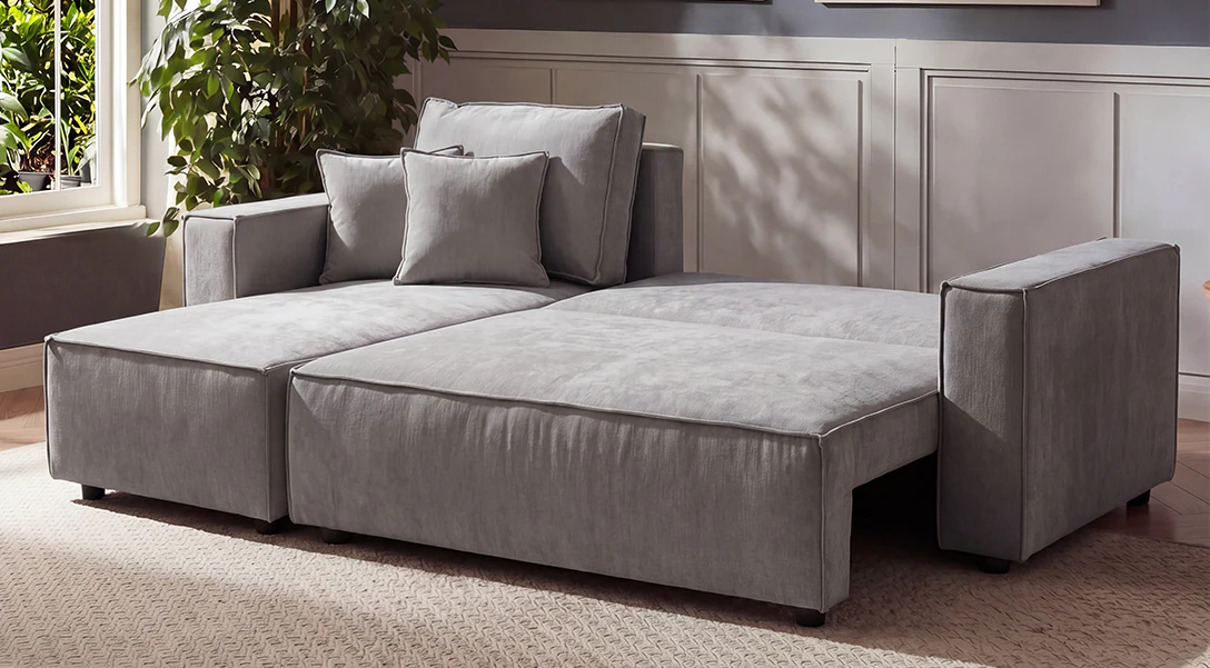 Hinton Reversible Corner Sofa with Sofa Bed - Image 4