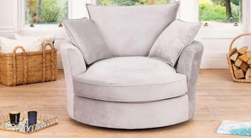 Lambeth Swivel Based Cuddle Chair - Image 3