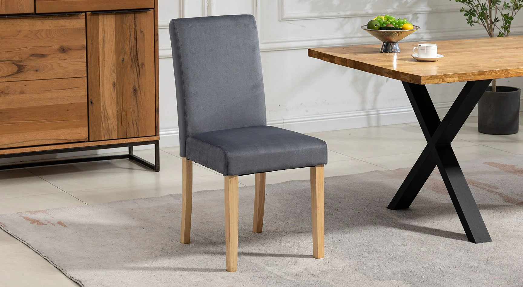 Maiolo Velvet Pair Of Dining Chairs - Image 3